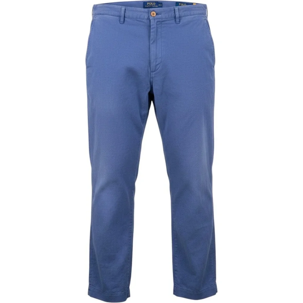 Polo Ralph Lauren Chino Pants Mens 40/32 Blue Straight‎ Fit Cotton Casual Chinos